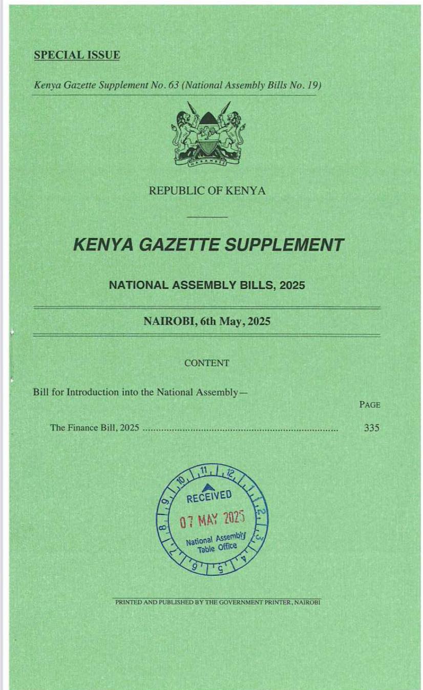 Mswada wa Fedha wa 2025 (Finance Bill 2025)