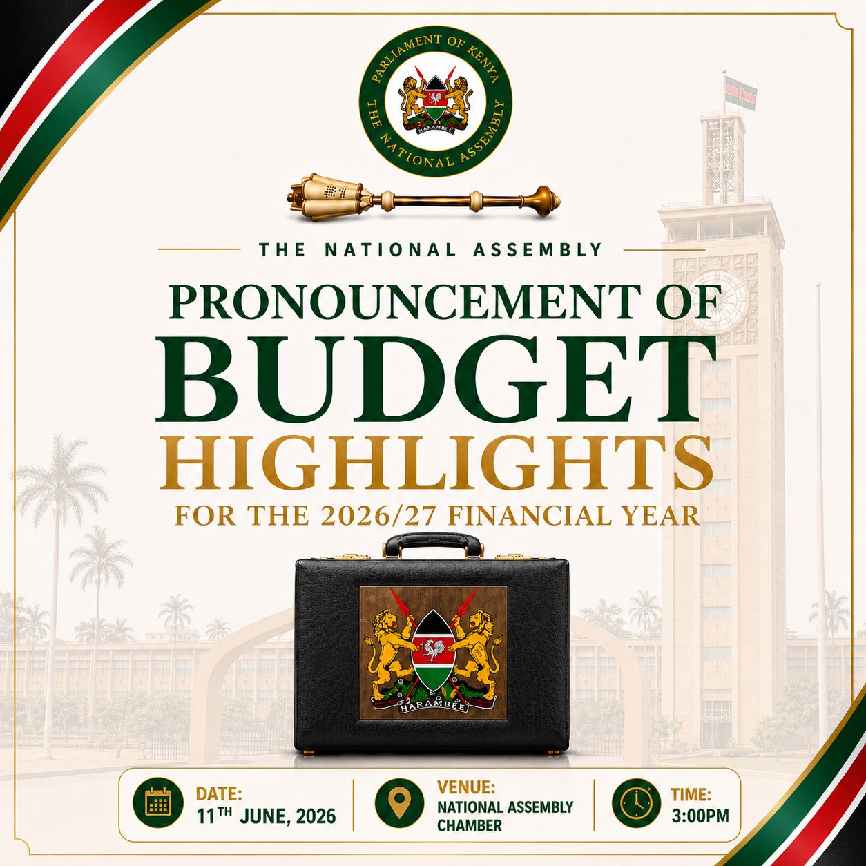 Bajeti ya kitaifa kuwasilishwa Bungeni